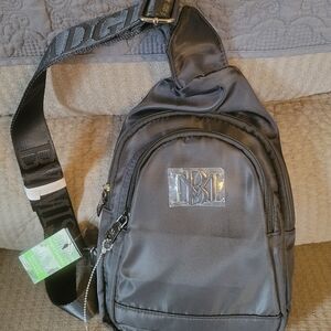 Badgley Mischka Black Sling Crossbody Bag